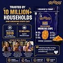 Evolve Moong Dal Chips Healthy Snacks | Roasted, Gluten Free Snacks, No Palm Oil & Artifical colors, Moong Dal Snack, Peri Peri Flavor - 100gm Pack of 2 gallery image