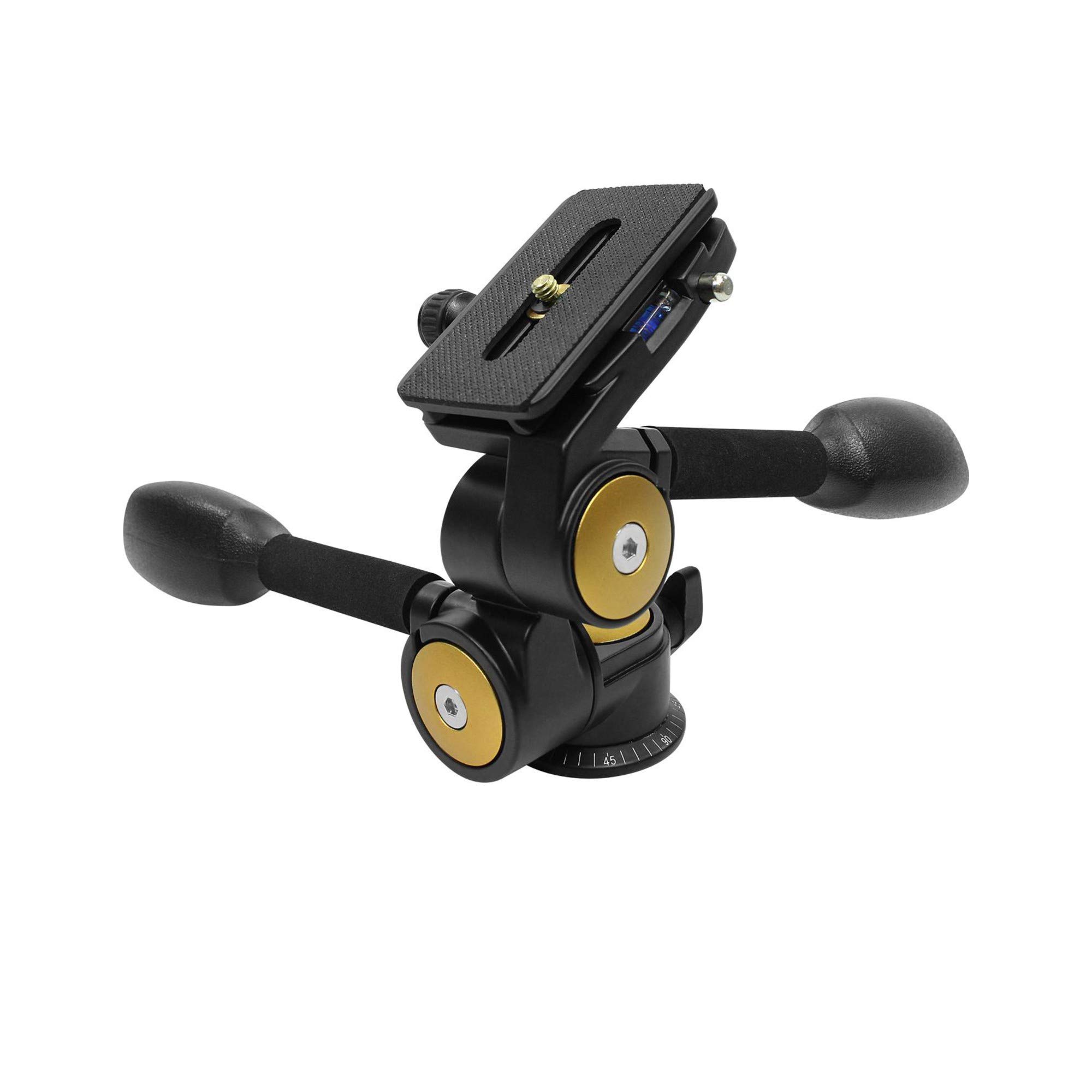 Omegon Treppiede-testa panoramica a 3 vie Pro PD80