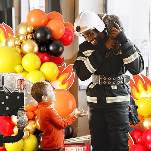 Miniatura 39 de Arco de globos de dinosaurio azul, verde y naranja, 121 unidades, cumpleaños de niños, decoraciones de baby shower Verde Naranja Azul
