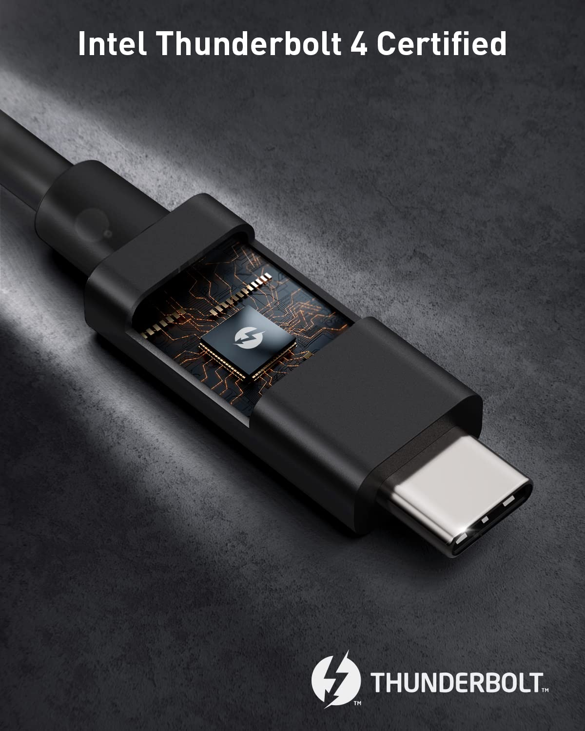 [Certifié Intel]Maxonar Câble Thunderbolt 4 1M Câble TB4 USB 4,40Gbits/100W,8K@60Hz,5K@60Hz,Dual Vidéo 4K Compatible pour Moniteur,Mac Studio,écran Studio,M1 M2 Macbook Air,SSD,eGpu,Station D'accueil