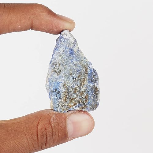 Miniatura 2 de GEMHUB Piedra suelta de lapislázuli de oro en bruto natural de 271.2 CT para pulir, cortar, pulir y lapidario, Gema, lapislázuli
