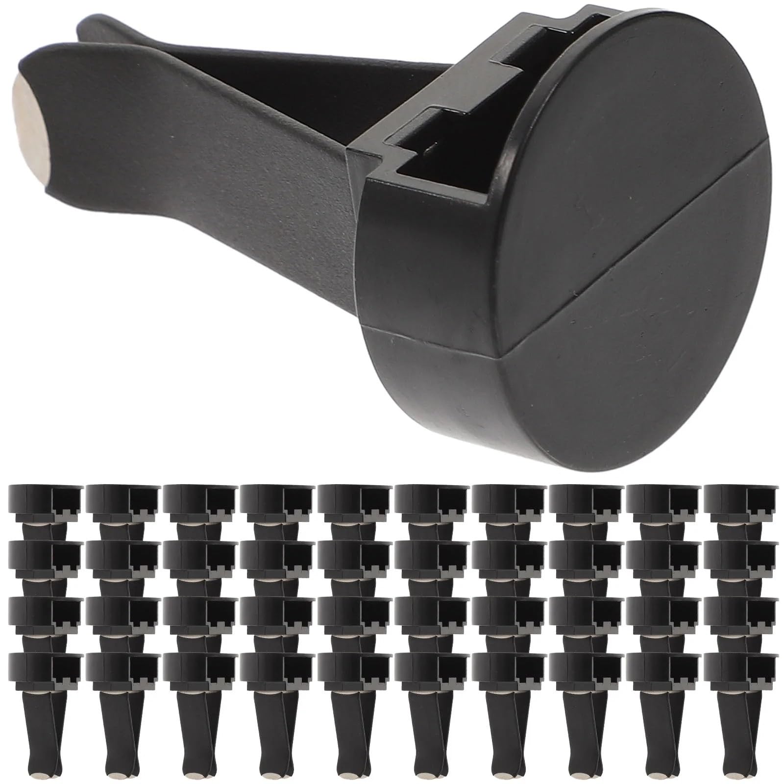 Lüftungs-Clips, Auto-Clip, Lufterfrischer, DIY, Automobil-Aromatherapie-Zubehör für Auto, Büro, Zuhause, Schwarz, 100 Stück