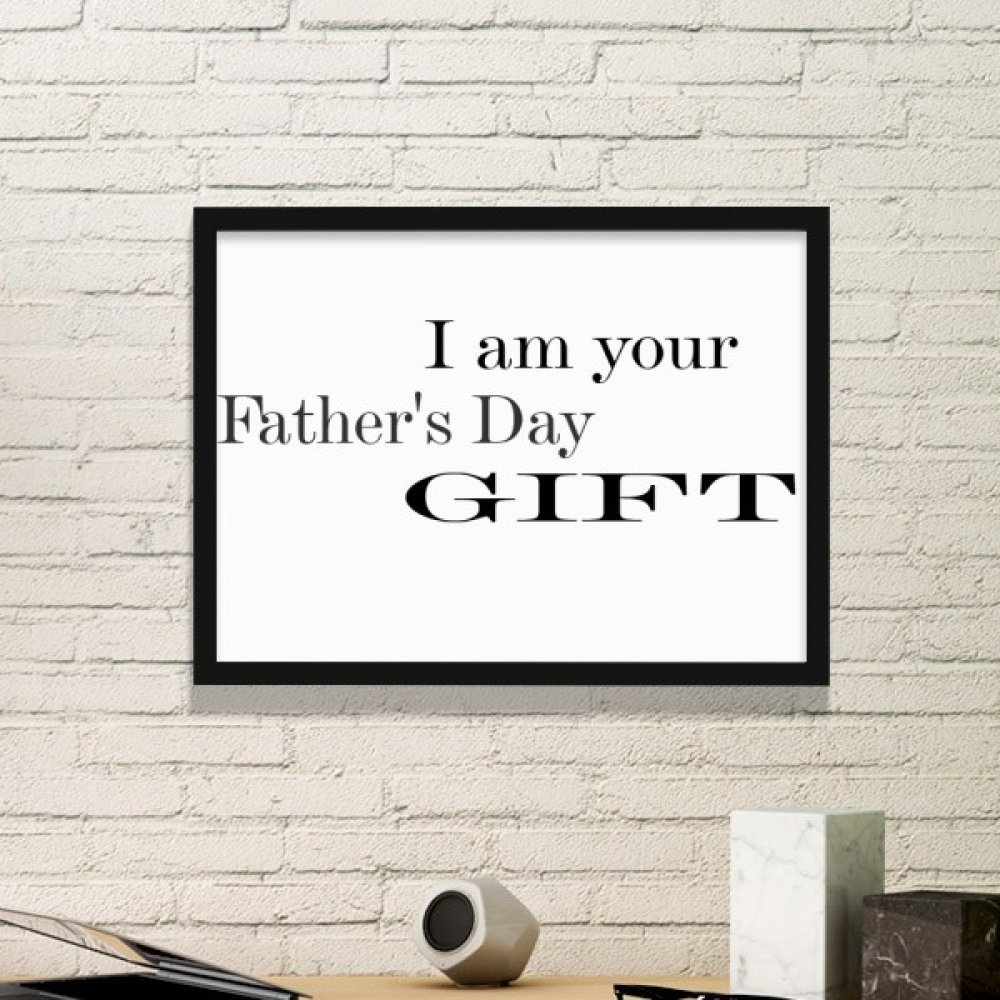 Festival de citation image simple cadre art prints noir décoration murale cadeau père