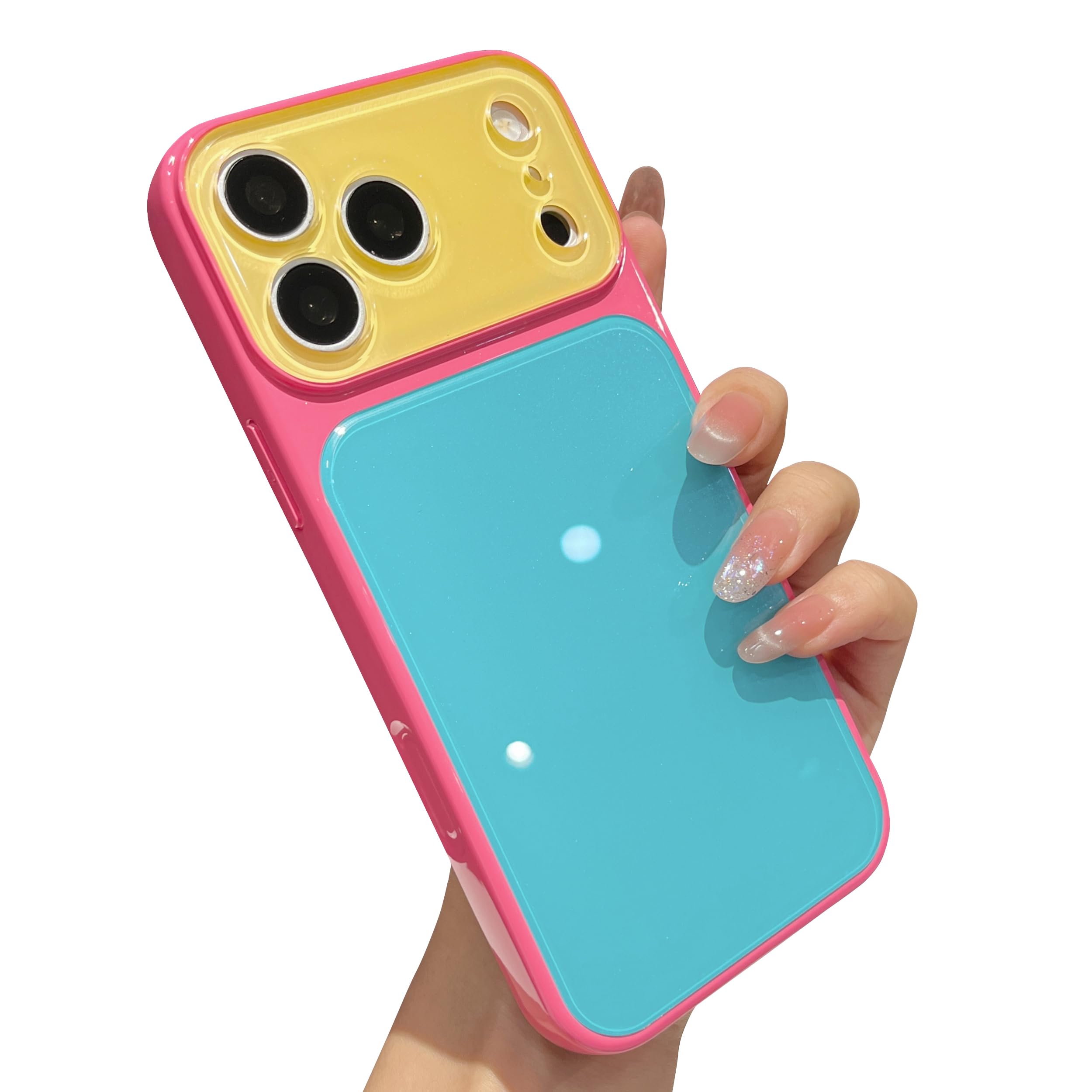 Photo 1 of Caseative for iPhone 17 Pro Case, Blue Yellow