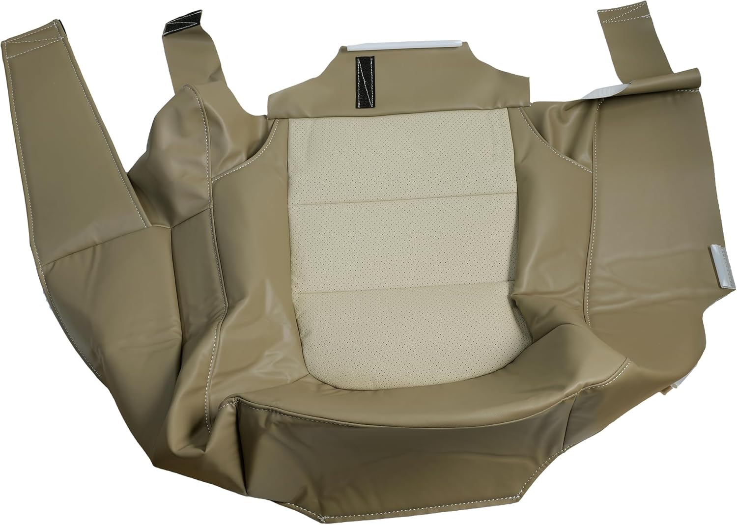 Seat Cover Tan Synthetic Leather for Ford Expedition Eddie Bauer 2003 2004 2005 2006 4x4 2WD 4.6L 5.4L Driver Bottom