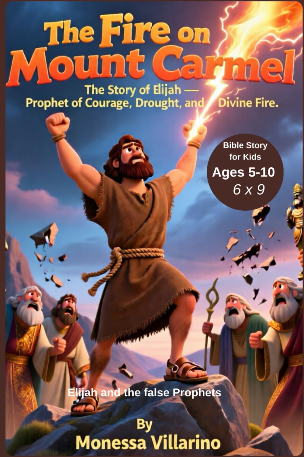 The Fire on Mount Carmel: The Story of Elijah — Prophet of Courage, Drought, and Divine Fire | Bible Story | 6X9 Paperback edition | Elijah and the false Prophets