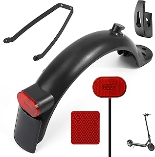 TAGVO Scooter Rear Fender, Rear Fender Bracket & Tail Light &Rear Mudguard &License&Front Hook &Reflective Strap for Xiaomi M365 / M365 Pro/ M365 Pro 2 /1S Electric Scooter Replacement Accessory