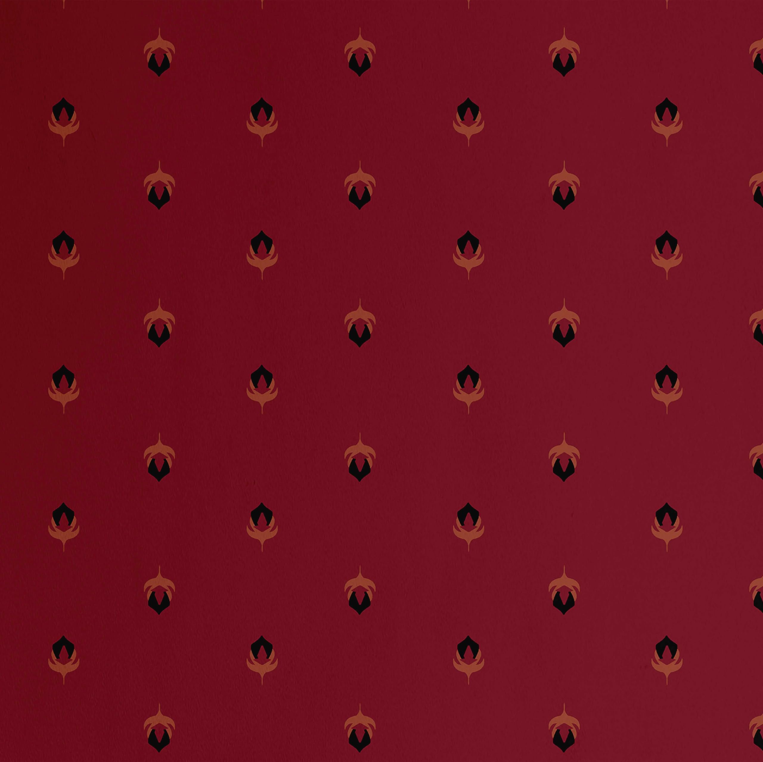 Papier peint autocollant floral bordeaux S4Sassy en vinyle repositionnable