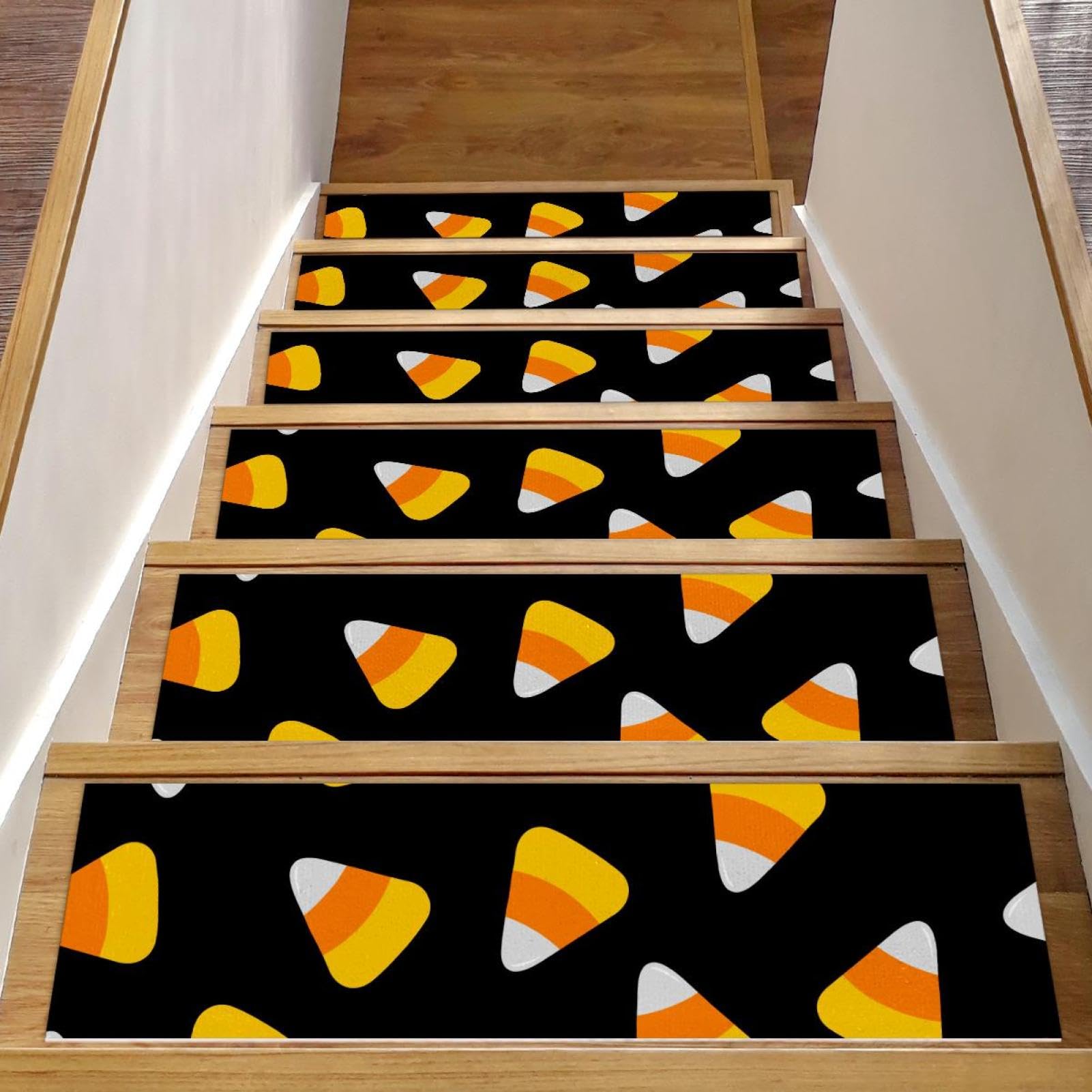Alfombra antideslizante autoadhesiva para escaleras con diseño de Halloween