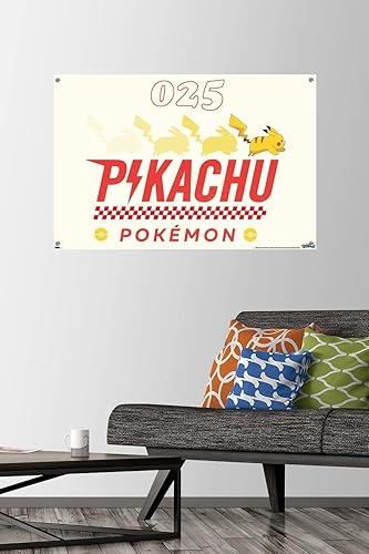 Miniatura 8 de Pokémon - Pikachu Nostalgia Wall Poster with Push Pins