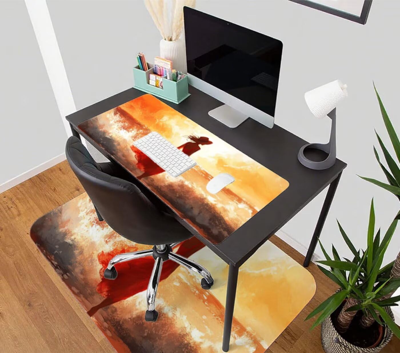 Żółta podkładka pod mysz do gier XXL 1500 x 800 mm podkładka pod mysz biurowa szyta wodoodporna antypoślizgowa, podkładka pod mysz dla kobiet, do gier, biura, wystroju domu, szybciej, prezenty dla