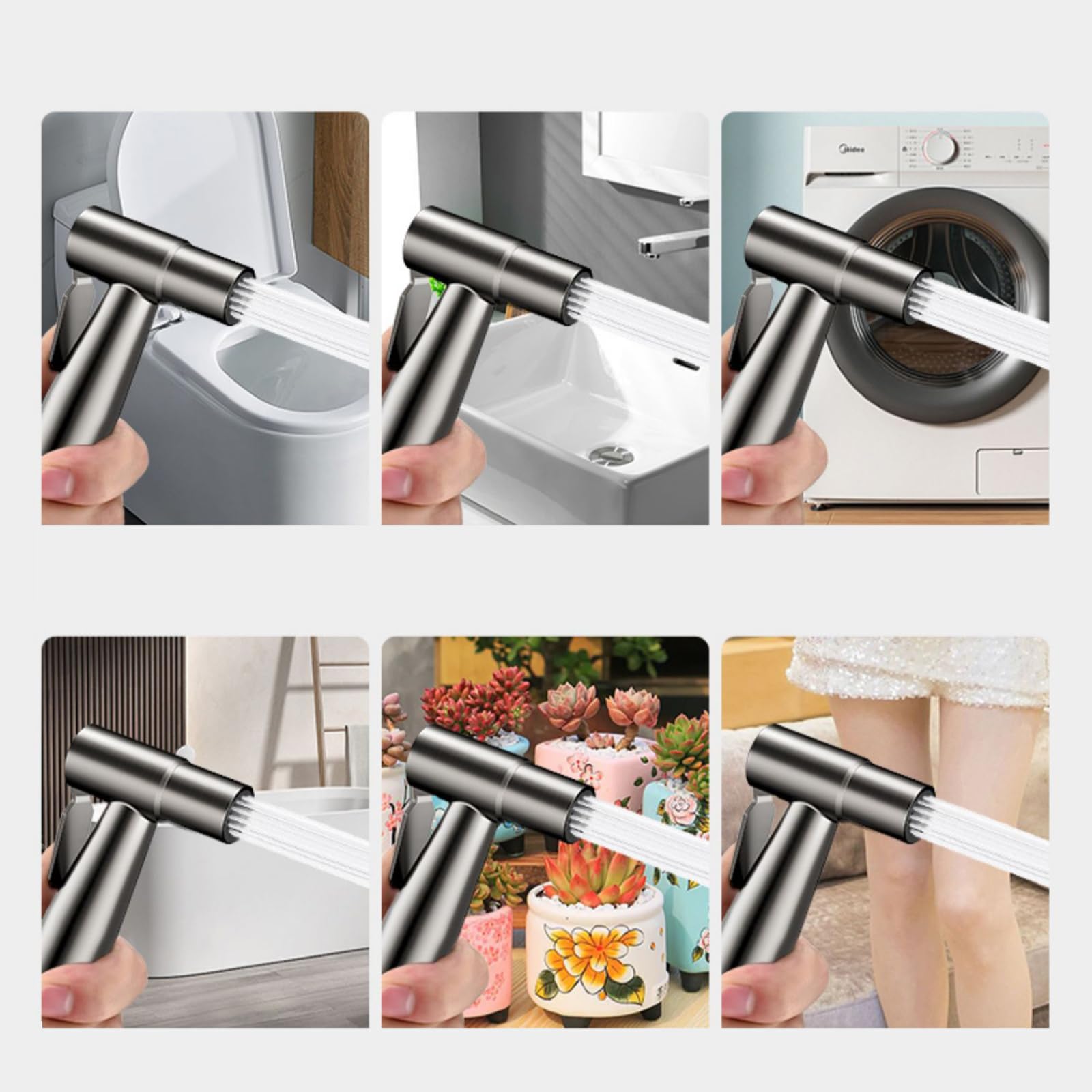 Kit tubo doccia bidet – 2,5 m con staffa girevole – elegante aggiornamento del bagno e igiene essenziale per una facile pulizia