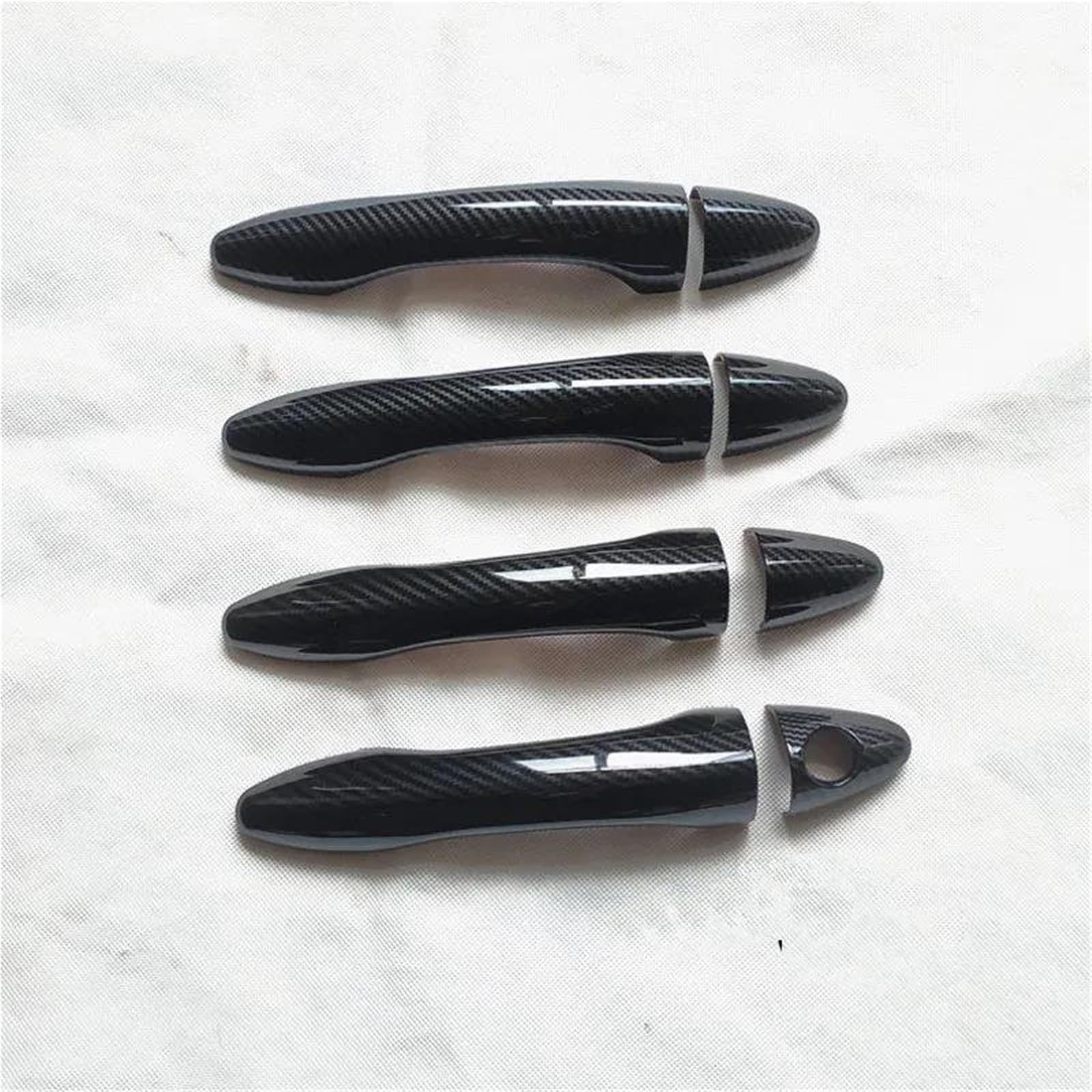 Piwine Type C For Kia For Optima K5 Tf Mk3 2012 2013 2014 Car Door Handle Plastic Cover Trim Handles Covers Imitation Carbon Fiber(Type C)