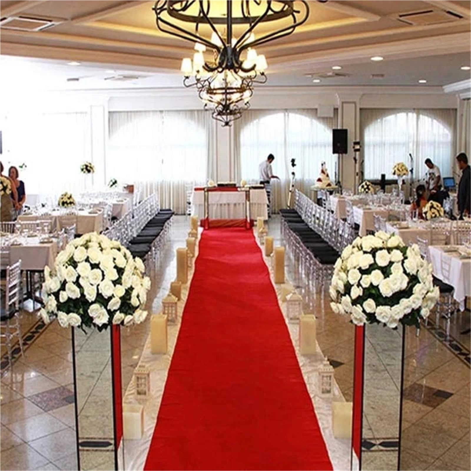 Tappeto da matrimonio con tappeto rosso, corridoio, decorazione for interni ed esterni, for eventi, festa e(1M_1.5M)