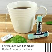 Vista 5 de ChapStick Té verde menta 100% ingredientes naturales Mantequilla labial, bálsamo labial hidratante - 0.15 onzas