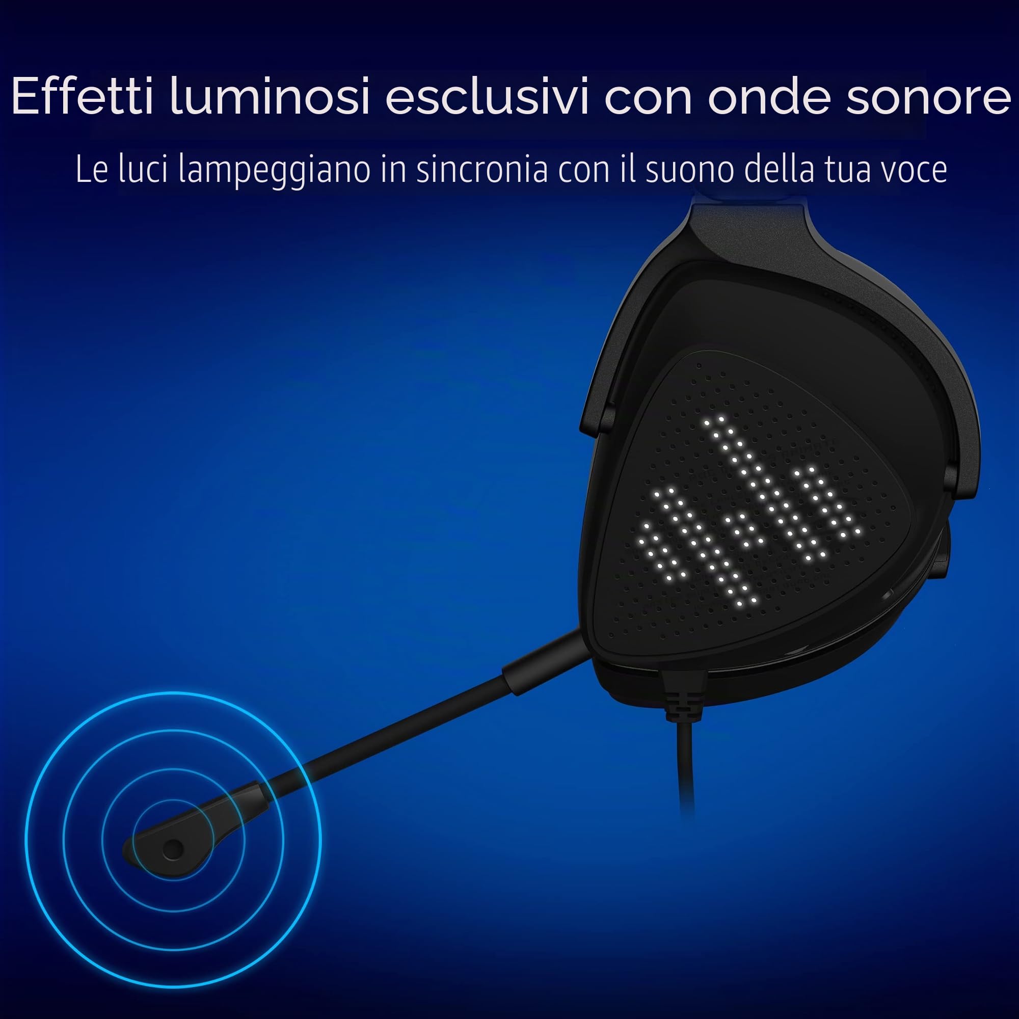 ASUS ROG Delta S Animate, Cuffie da Gaming Cablate, Connessione con Cavo USB-A e USB-C, AI Noise Cancelation, Driver Essence da 50mm, Compatibili con PC, Telefoni e Console, Nere