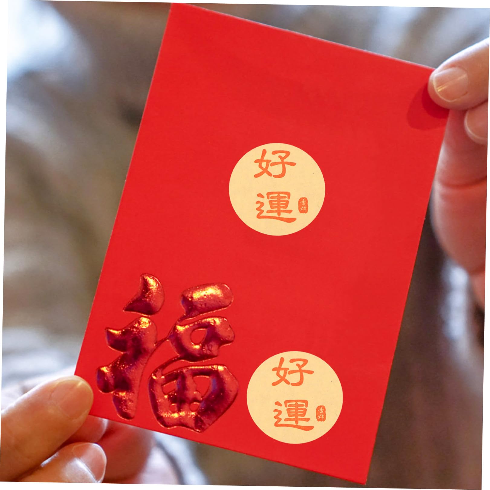 Housoutil 500 Pezzi Adesivi e in per Decorazioni Festival Etichette Sigillanti Rosse per Regali e Casa Stickers per Capodanno e Feste