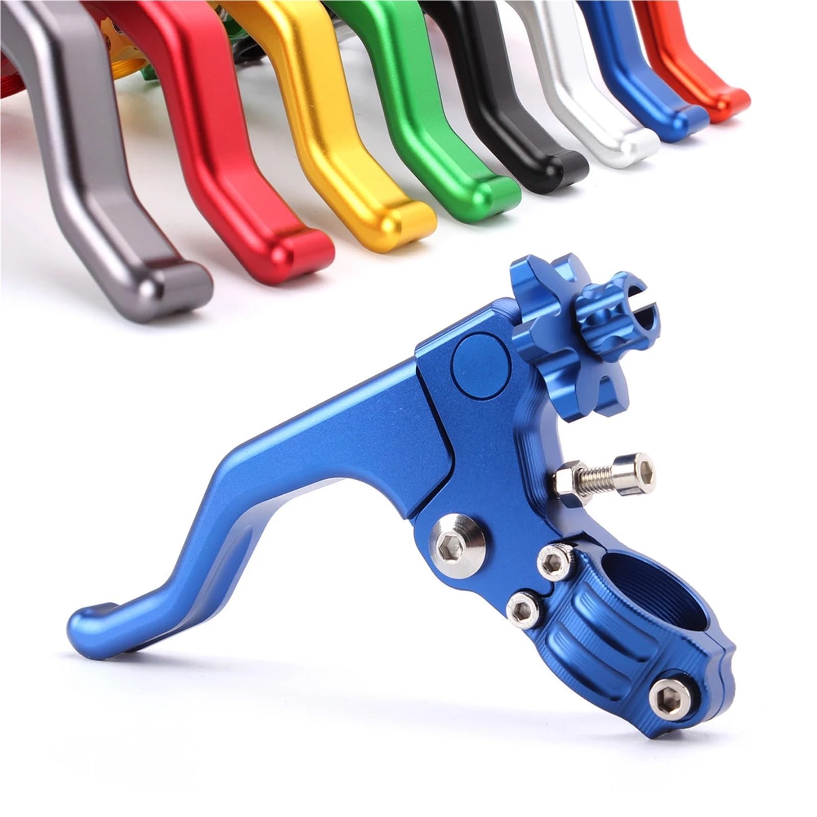 Fit For Y-a-m-a-h-a YZ80 YZ125 YZ250F YZ450F YZ426F WR250R WR450F TTR 125 250 600 XT125 CNC Stunt Clutch Lever Easy Pull Cable System(Silver Clutch only)