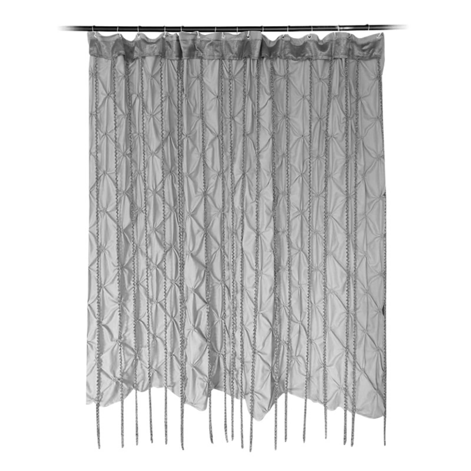 MZSKLW Shower Curtain Ruffled Princess Shower Curtain Bathroom Waterproof Polyester Fabric With 12 Hooks 180cm*180cm