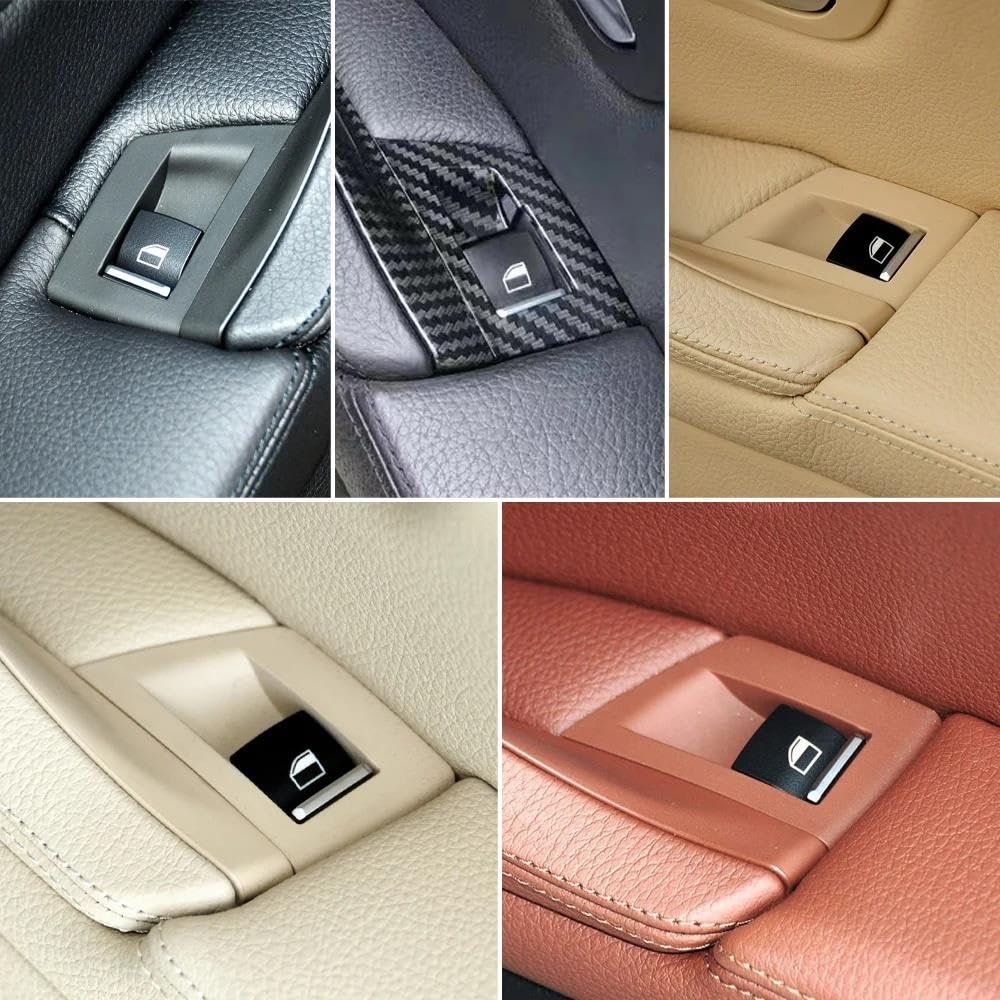 Do BMW serii 5 F10 F11 F18 520i 523i 525i 528i 535i (napęd lewy, napęd z prawej strony) - osłona przycisku regulacji wewnętrznej szyby (czarna, lewa strona)
