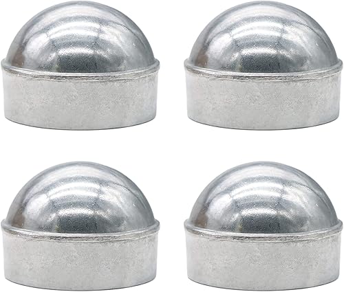 Aiwaiufu Valla de eslabones de cadena de 1-58 pulgadas, cúpula redonda externa, 4 paquetes de tapas de eslabones de cadena de aluminio fundido a