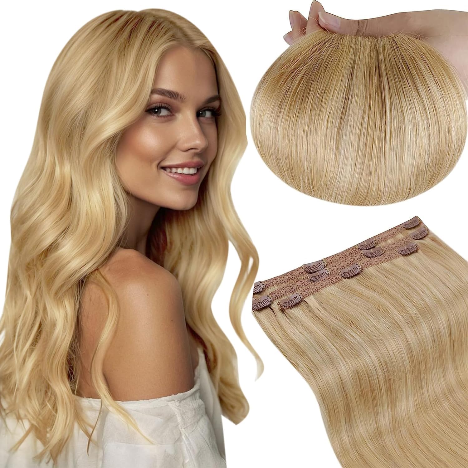 RUANTURE Clip in Extensions Echthaar