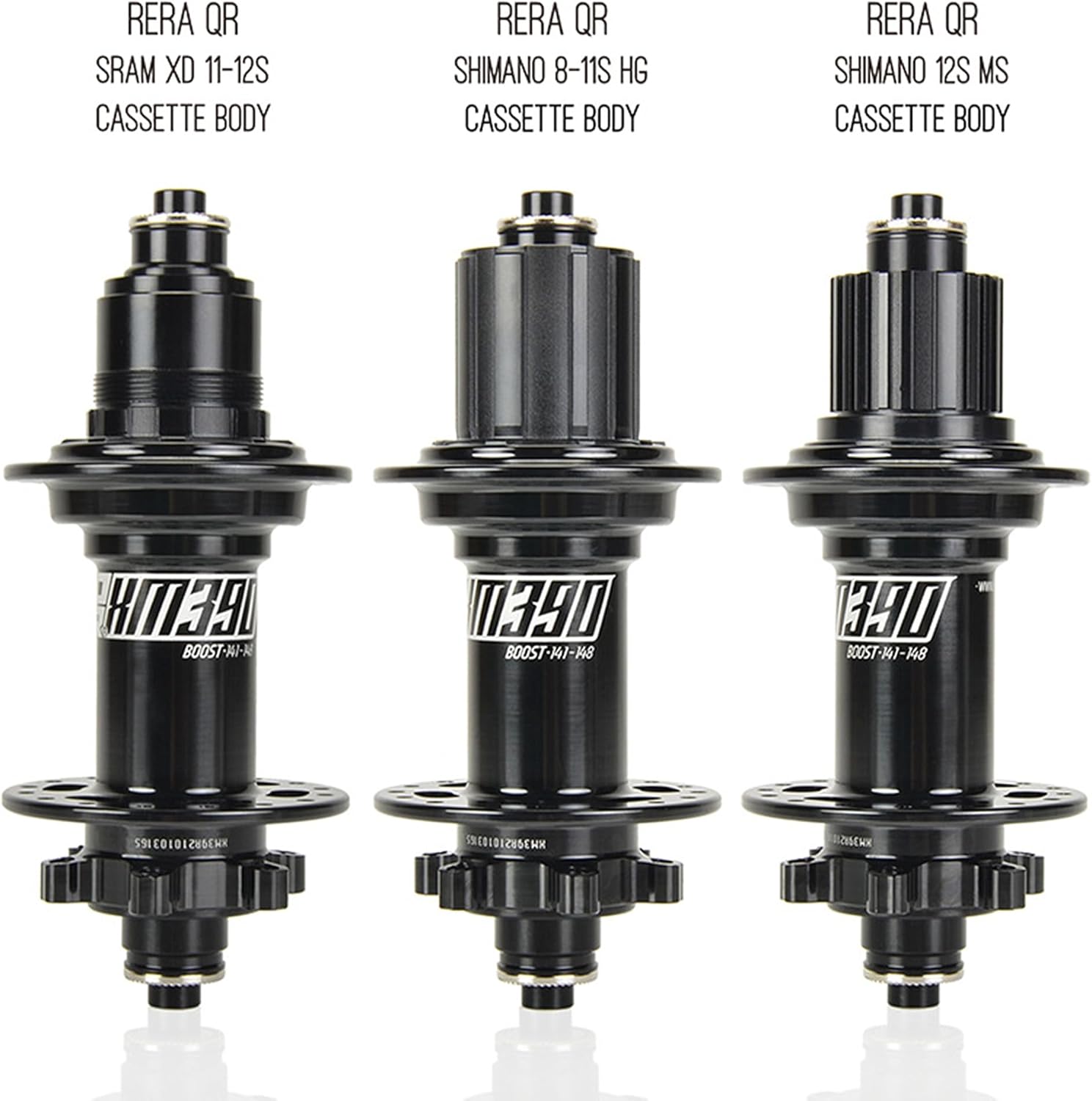 BestParts XM390 PRO Mountain Bike MTB Rear Hub Boost Thru Axle 12x148mm 32 Hole, Aluminium Disc Brake Hub XD Replacement for Shimano 11-12 Speed, Compatible with Koozer XM390 Boost