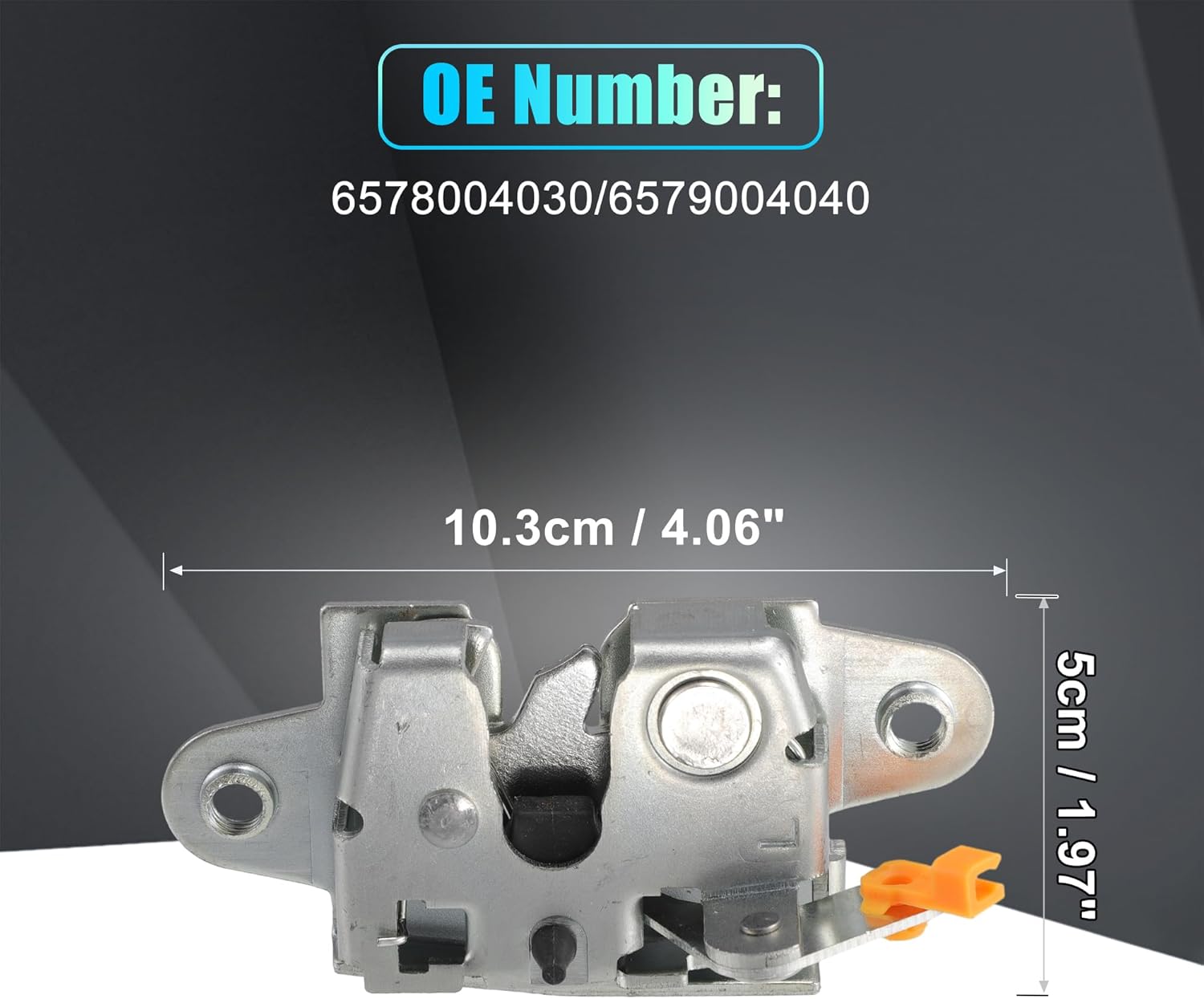 X AUTOHAUX Replacement Rear Liftgate Door Lock Actuator for Toyota Tacoma 2005-2006 Tailgate Latch Assembly No.6578004030/6579004040 Silver Tone 1 Pair