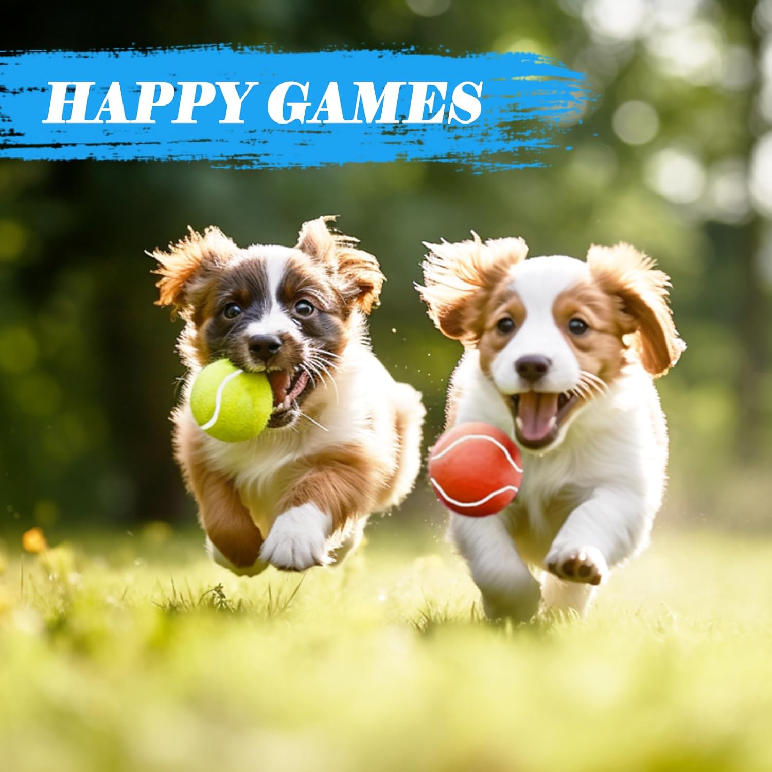 30 Pcs Dog Tennis Balls Bulk, 2.5 Inch Training Tennis Ball Pet Playing Ball Colored Mini Pet Balls for Large Medium Small Puppy Training Exercis, 15 Colors