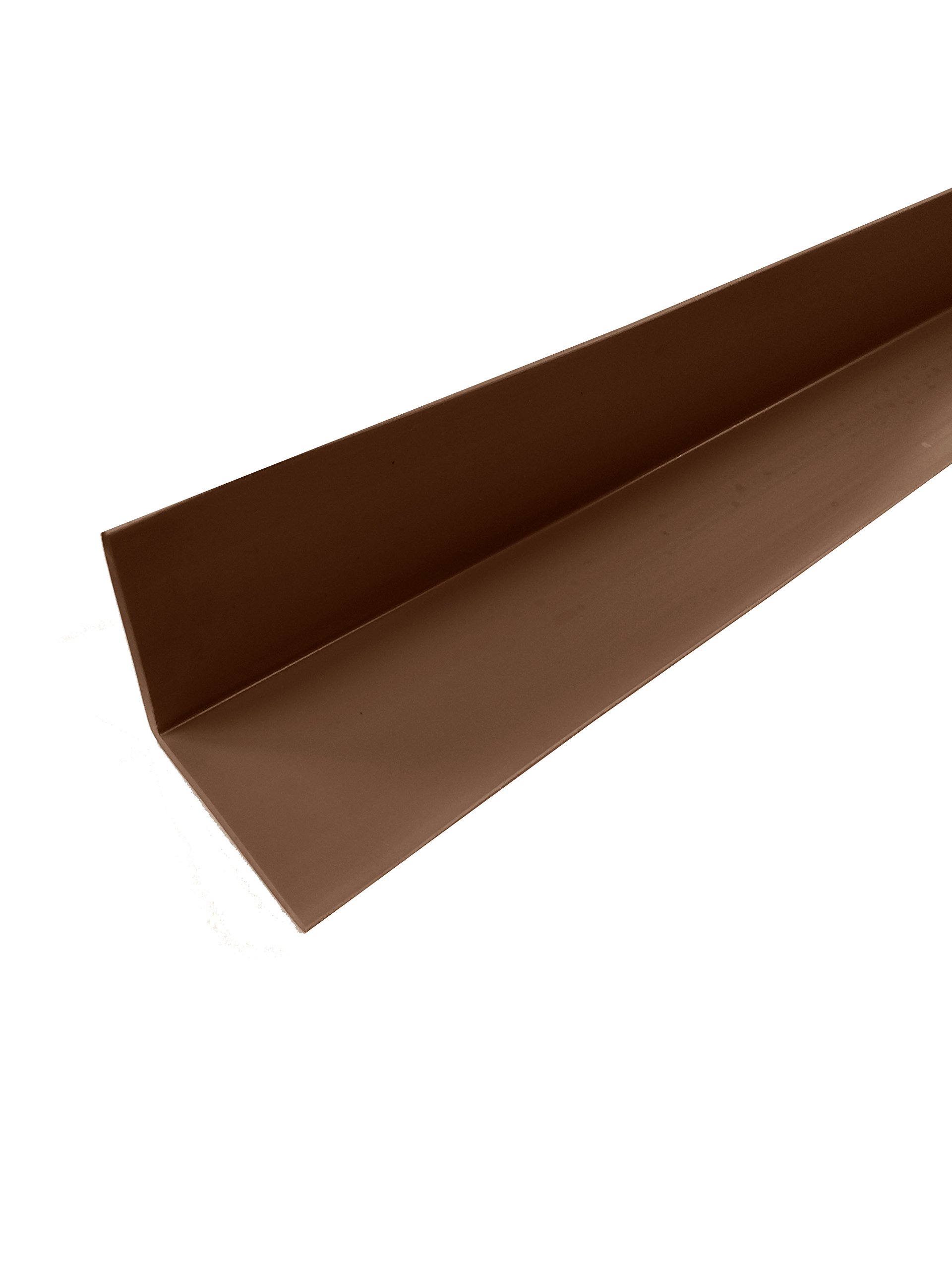 Herco 691 Flexible PVC Thermoplastic Corner Guard 54 in x 2-1/2 in x 2-1/2 in (Brown)