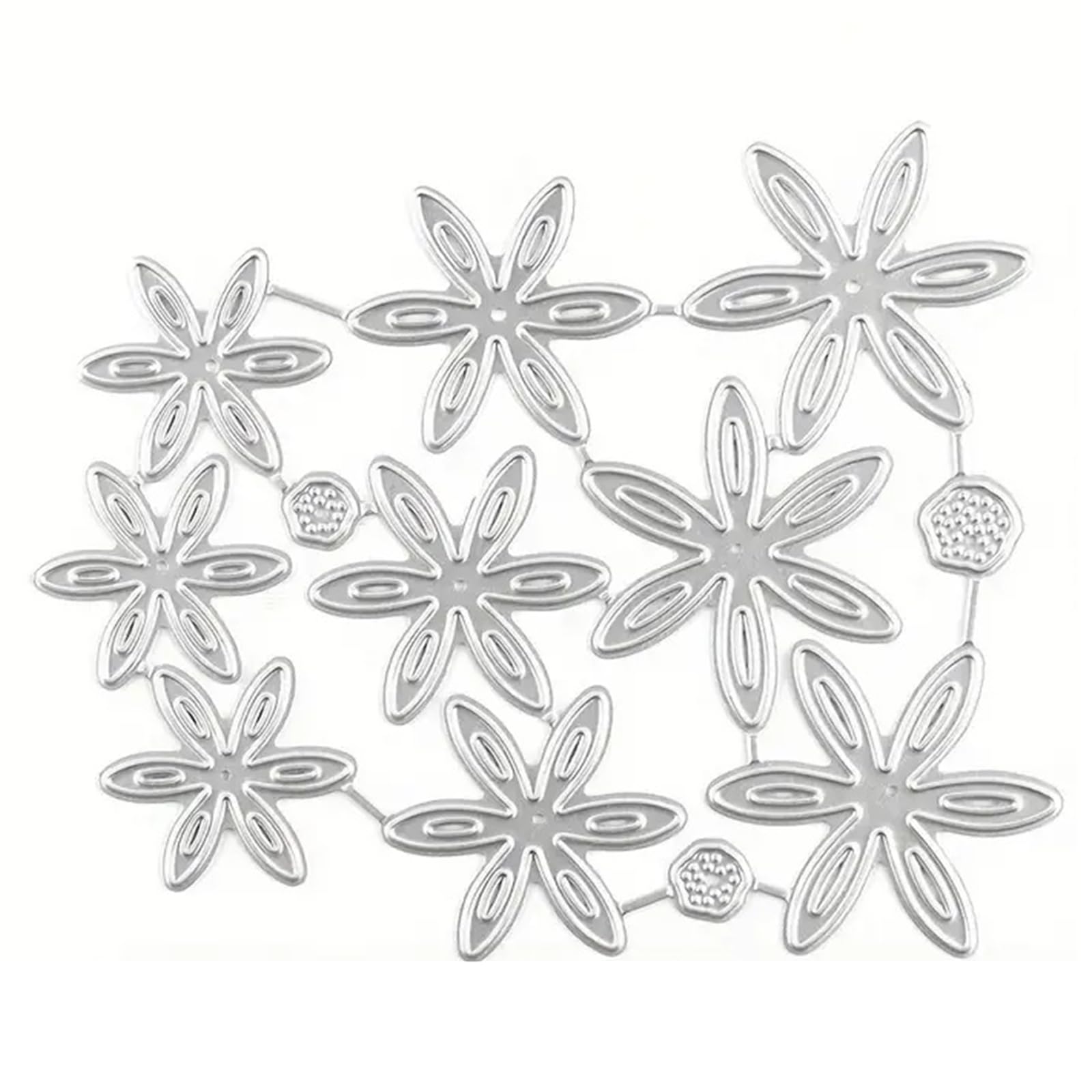 Button Flower Cutting Dies Scrapbooking Stencils Carbon Steel Die Cut Templates For Card Making Packaging Decoration Scrapbooking Metal Dies