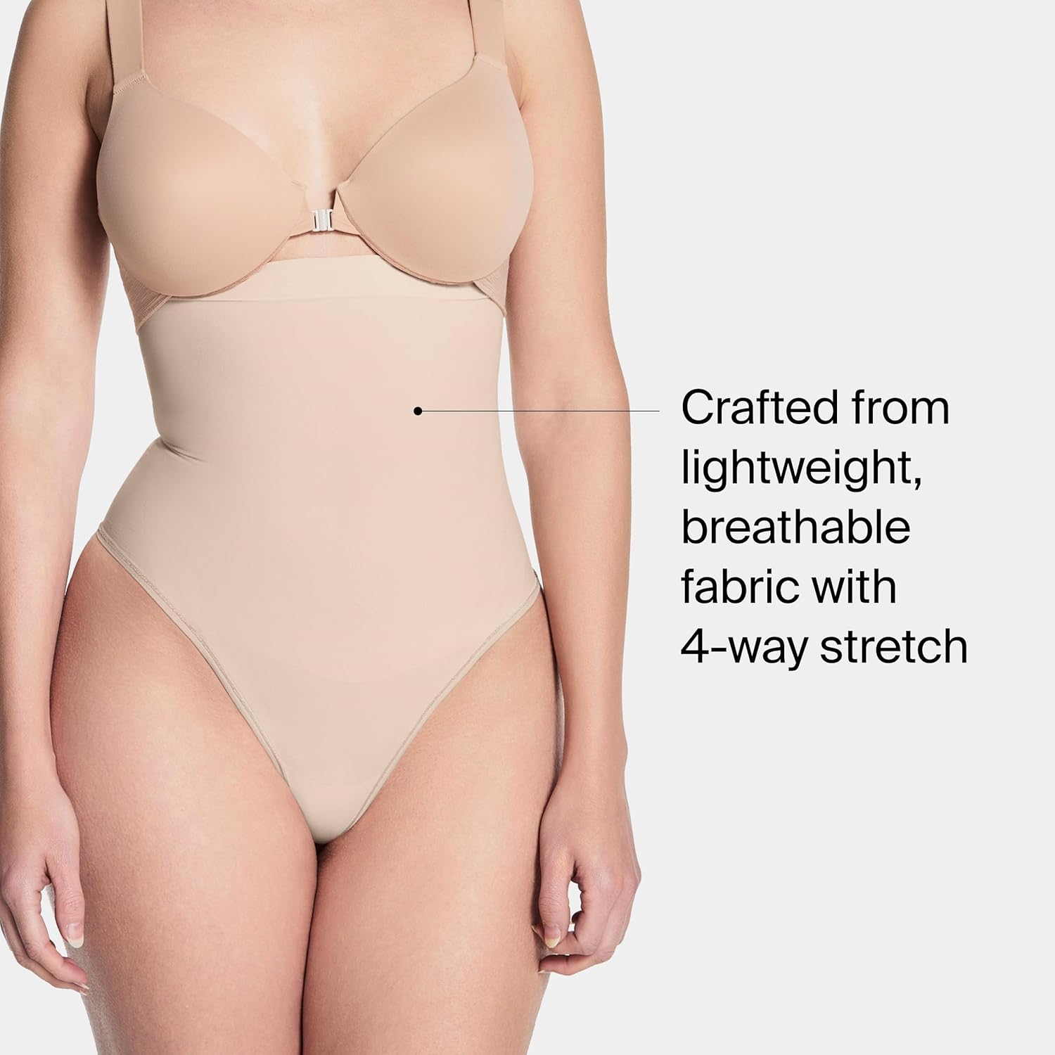 SPANX SPANXsculpt Power Series High-Waisted Thong - Women's Shapewear Lingerie Thong - No Visible Panty Lines - Image 3