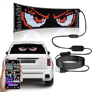 GOTUS Señal LED de desplazamiento,Muestra de color LED RGB flexible