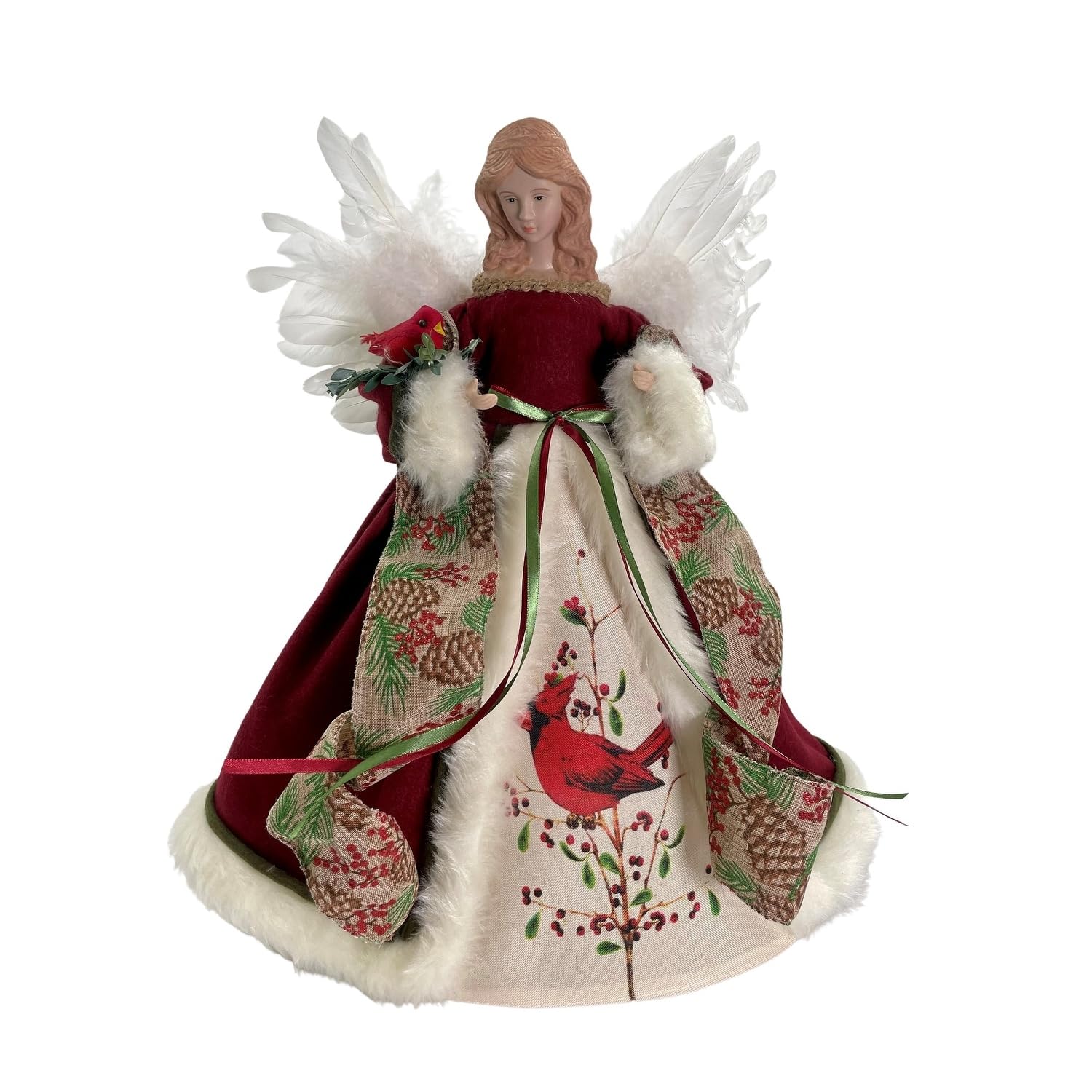 16" Cardinal Angel Tree Topper