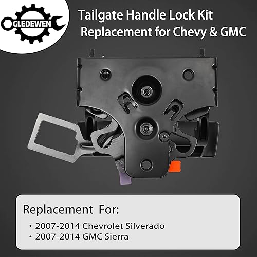 Vista 16 de Kit de reconstrucción del pestillo de la manija del portón trasero, compatible con Chevy Silverado 1500 2500 3500 1999-2006, GMC Sierra, reemplaza #