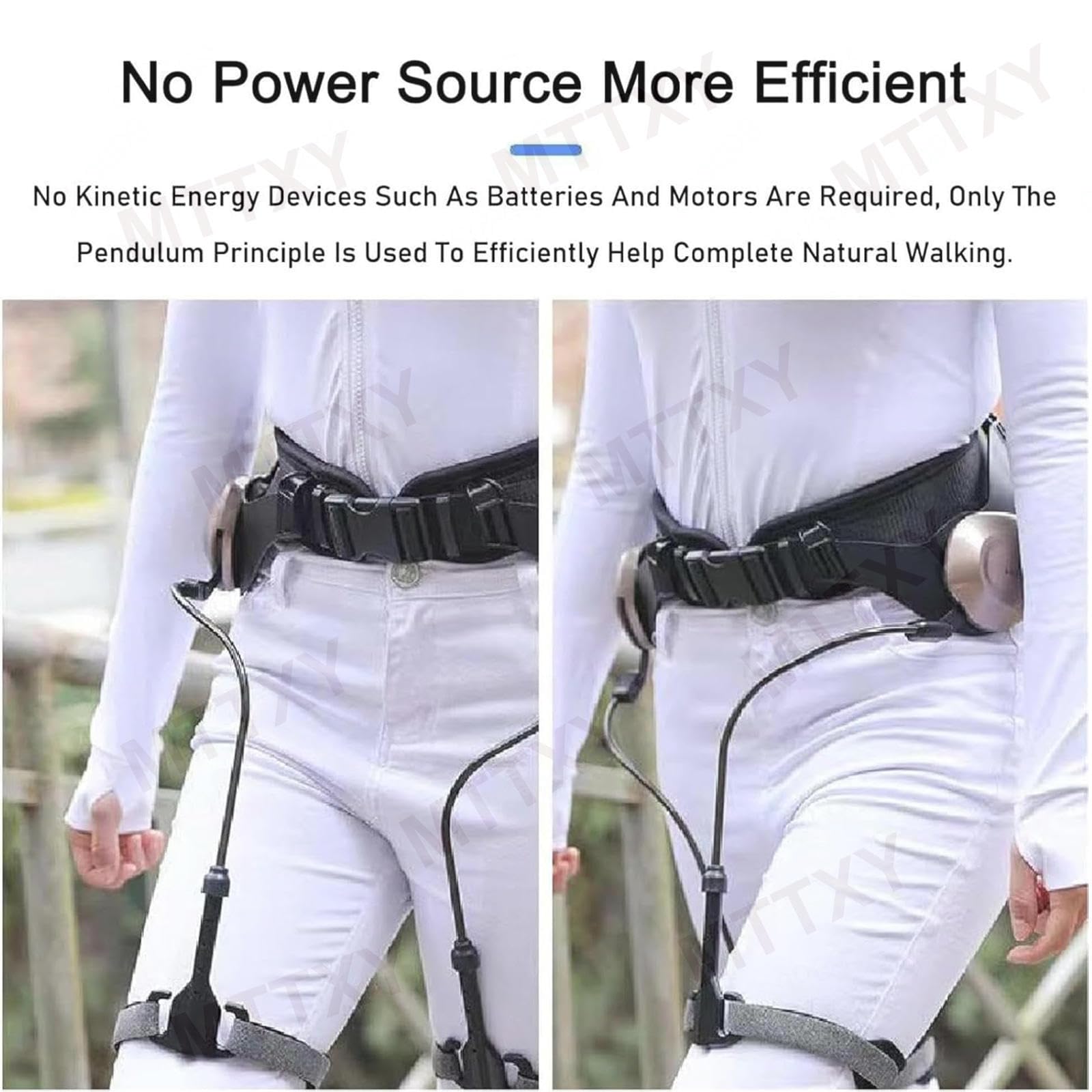 Ayuda para caminar Bionic Body Power, elevador de piernas y soporte para subir escaleras, ayudas para caminar, cintura ajustable (hasta 120 cm) para personas mayores y adultos.