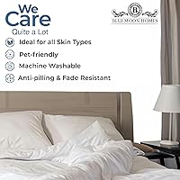 Vista 7 de Funda de edredón California King de 1 pieza de 1000 hilos, 100% algodón egipcio, funda de colcha de fibra larga, tamaño King, suave y sedoso, Marfil