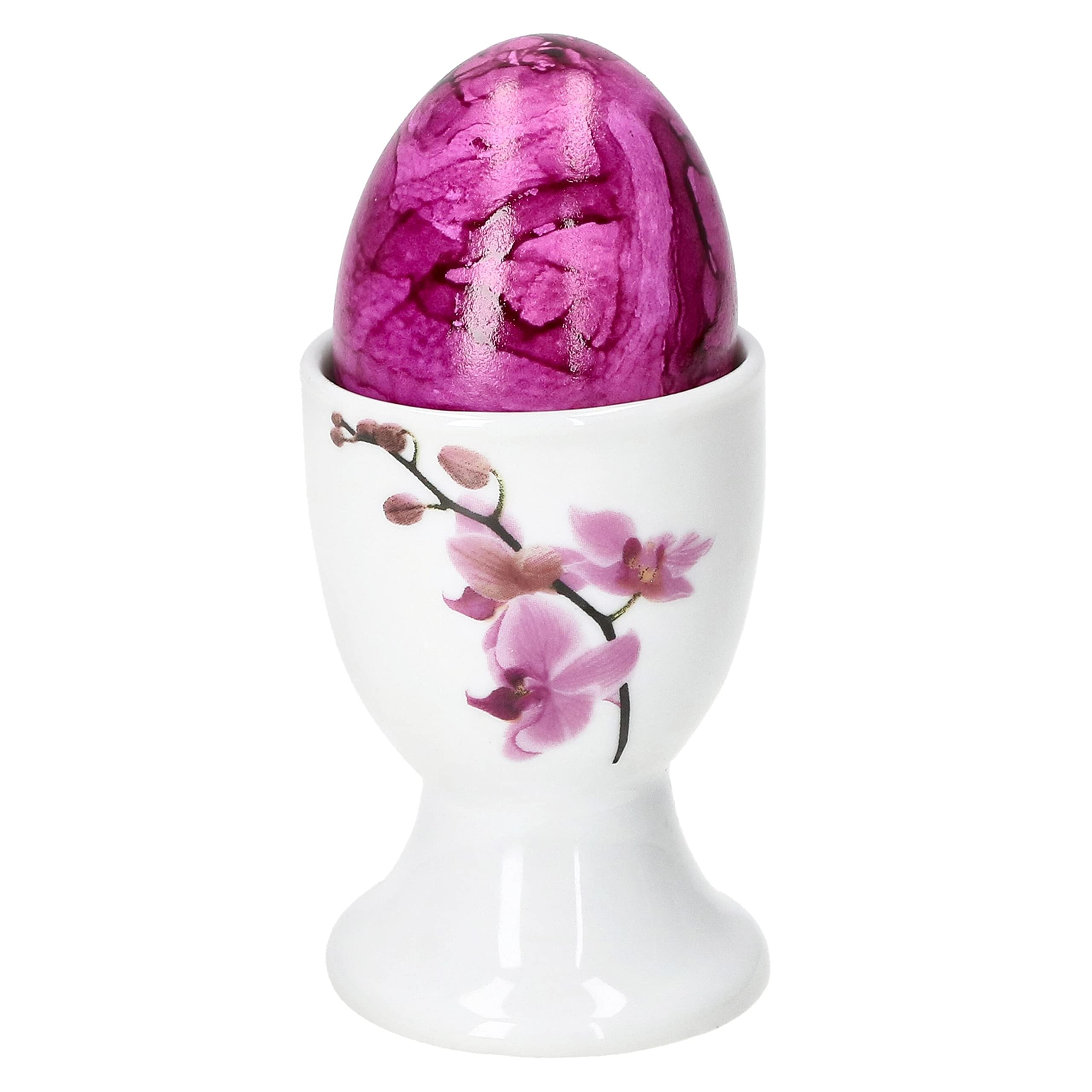 Lot De 6 Coquetiers En Porcelaine Blanc Brillant Van Well Lilli - Ø 50 Mm, Lave-vaisselle, Pour Œufs à La Coque