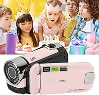 Vista 6 de Cámara digital, FHD 1080P 16MP cámara de vlogging con pantalla abatible de 2.4 pulgadas, zoom digital 16X, flash y batería de 1020 mAh, cámara