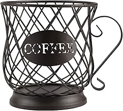 K Cup Holder Kpod Storage Organizer for 35 Kcups Keurig Coffee Pod Holder for Counter Coffee Table Bar Matte Bronze