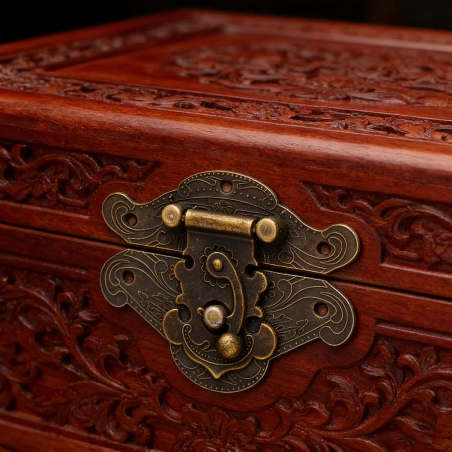 10PCS Heavy Duty Metal Chest Latches Wooden Box Joint Drawer Fastener for Secure Closures on Wooden Storage Container Antique Cabinet