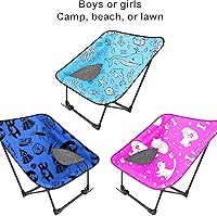 Vista 7 de Silla de camping portátil y compacta (azul)