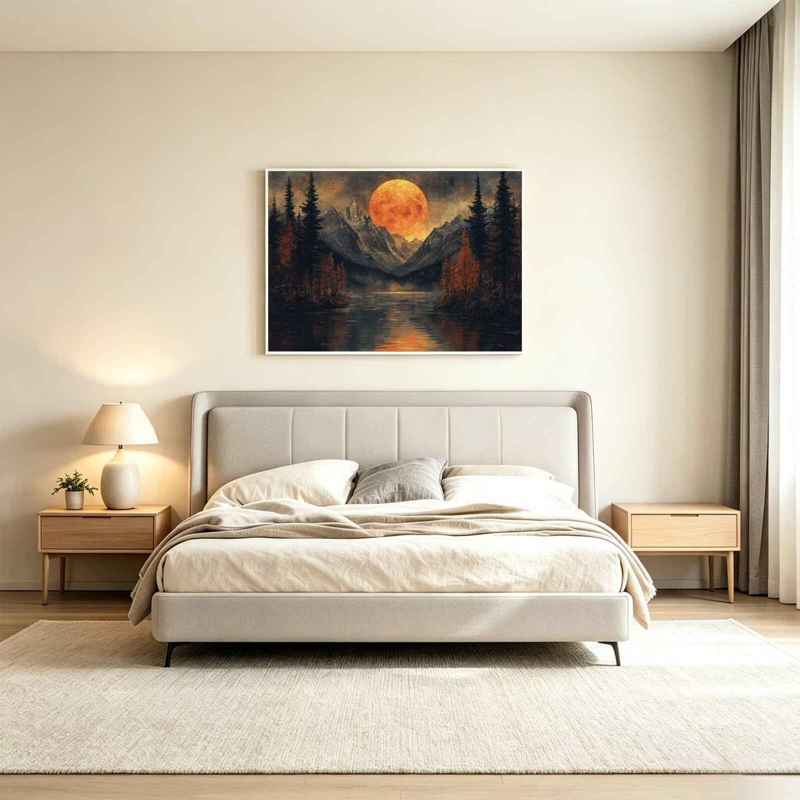 Puzzle 4000 Pieces Coucher de Soleil Puzzle Adulte 141x87cm Montagne, n-454