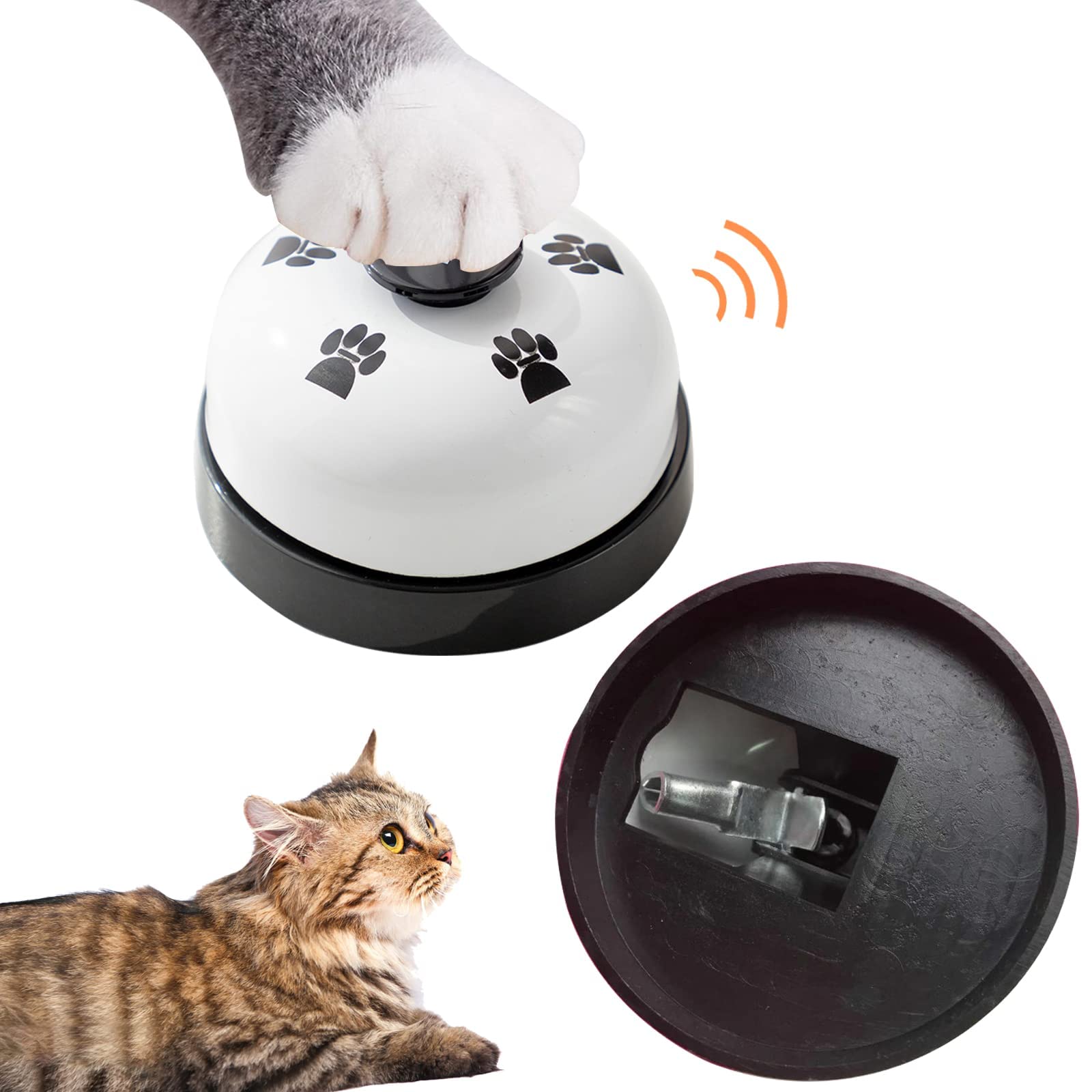 Dog DoorBells Luid Pet Doorbells Dog Training Bells Verstelbare Dog Toilet Training Bells met 6 Bells voor zindelijkheidstraining Huistraining(Zwart