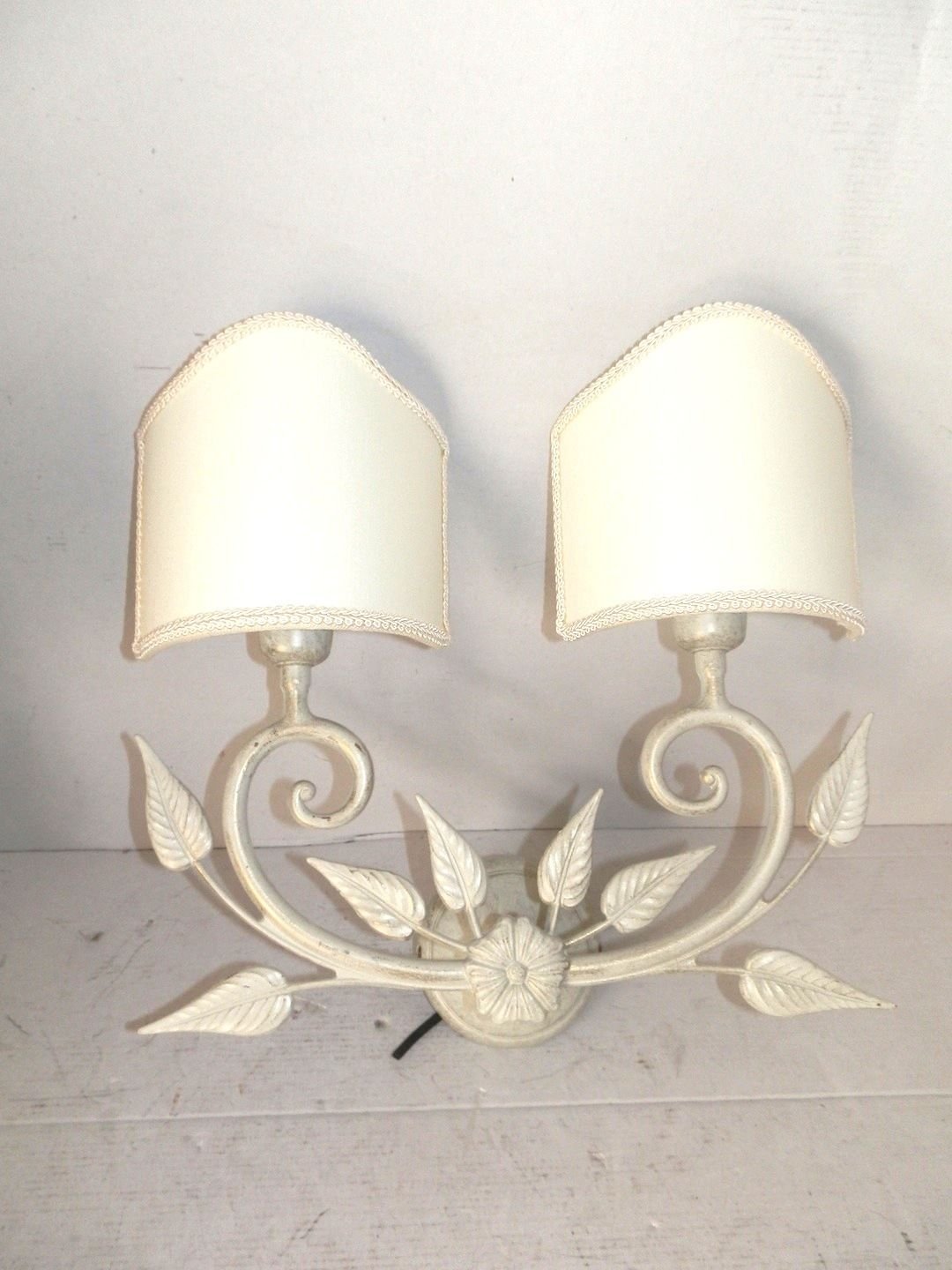 Applique Murale en Laiton avec Ventilateur Décoré en vente sur