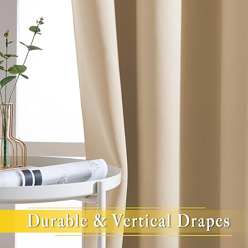 Miniatura 6 de NICETOWN - Panel de cortina para puerta corrediza, oscurecimiento de habitación, panel de puerta de patio opaco, cortinas con aislamiento térmico