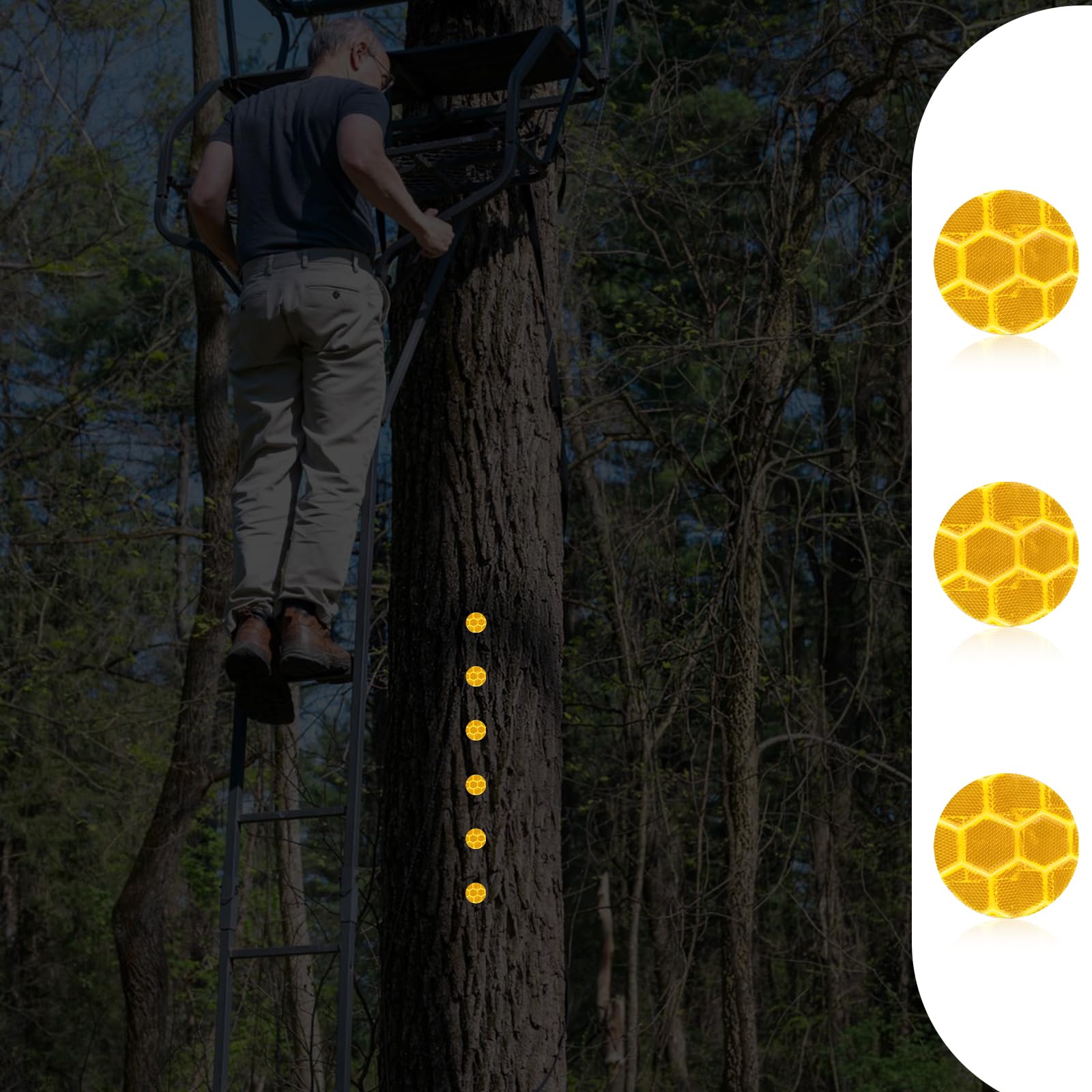 XIHIRCD 100uds Tachuelas Reflectantes para Caza, Senderismo y Supervivencia al Aire Libre
