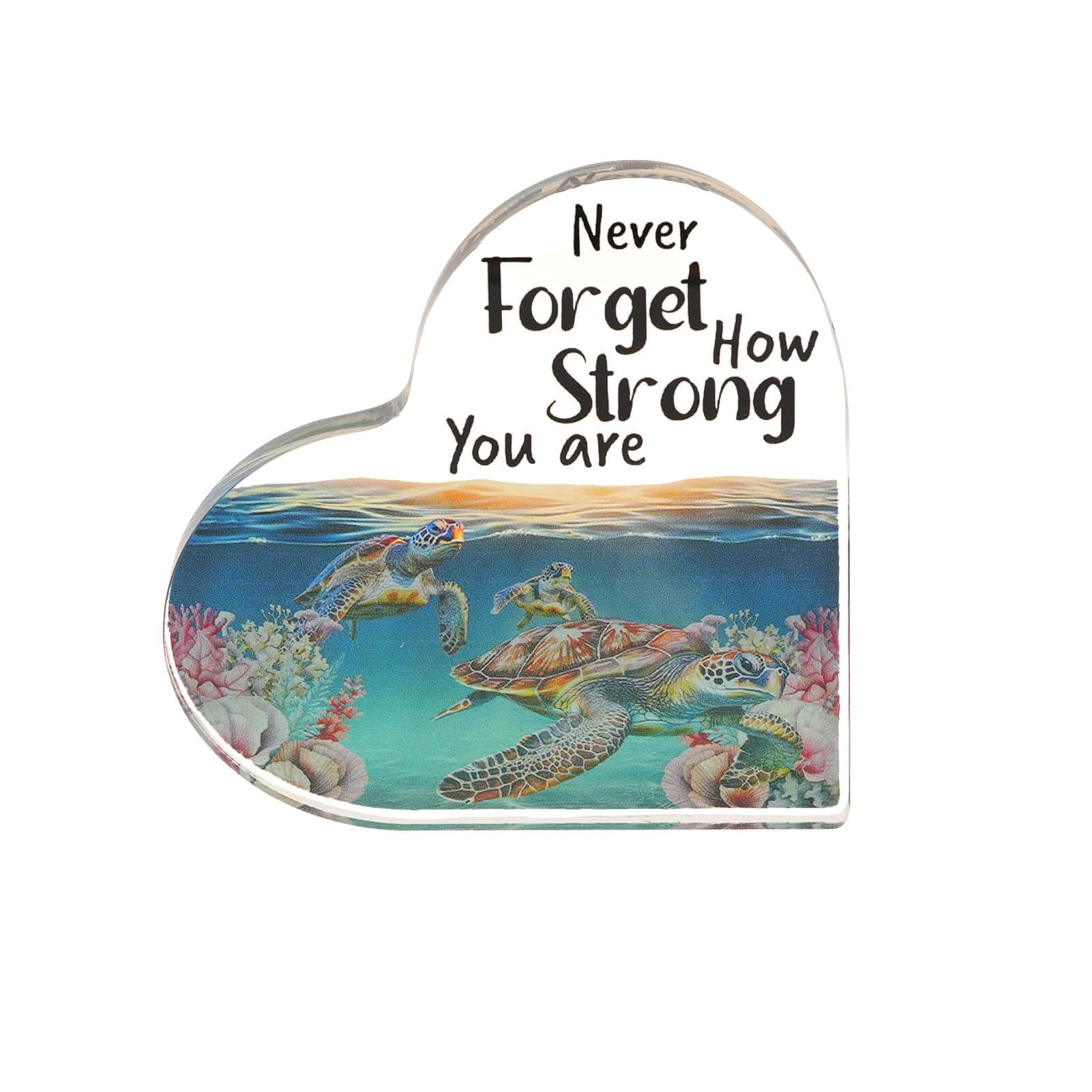 Acrylic Sea Turtle Desktop Ornament - Unique Marine Life Decor for Home, Office, and Living Room - Ocean-Themed Gift for Birthdays and Special Occasions