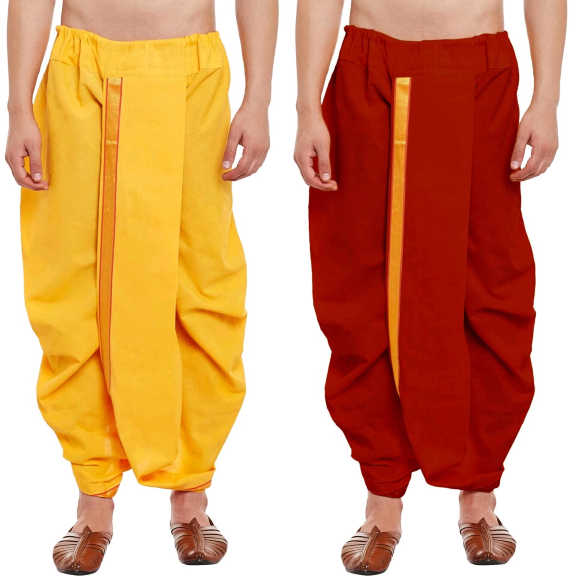 crystal revenue Ready to Wear Mahraj Dhoti for men (Elastic Readymade Dhoti Pant)-picture-30