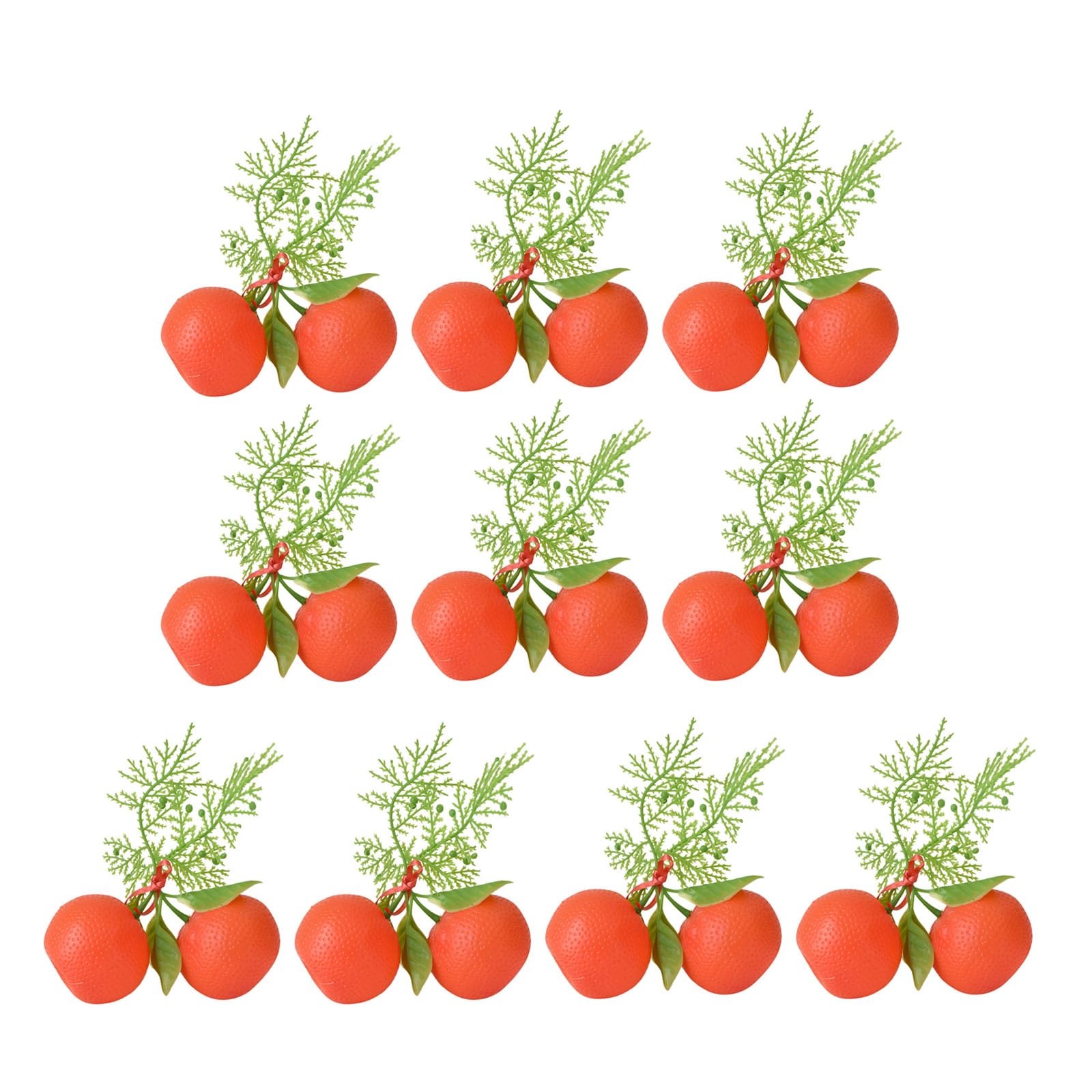 carotoe 10Pcs Artificial with Realistic Simulation Tangerines Fruit Models for Kitchen Decoration Shop Display Simulation Oranges